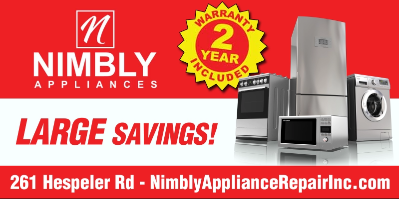 Nimbly Appliance Repair Inc. Factory Authorized Appliance Service Centre