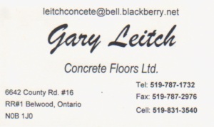 Gary Leitch Concrete Floors Ltd.